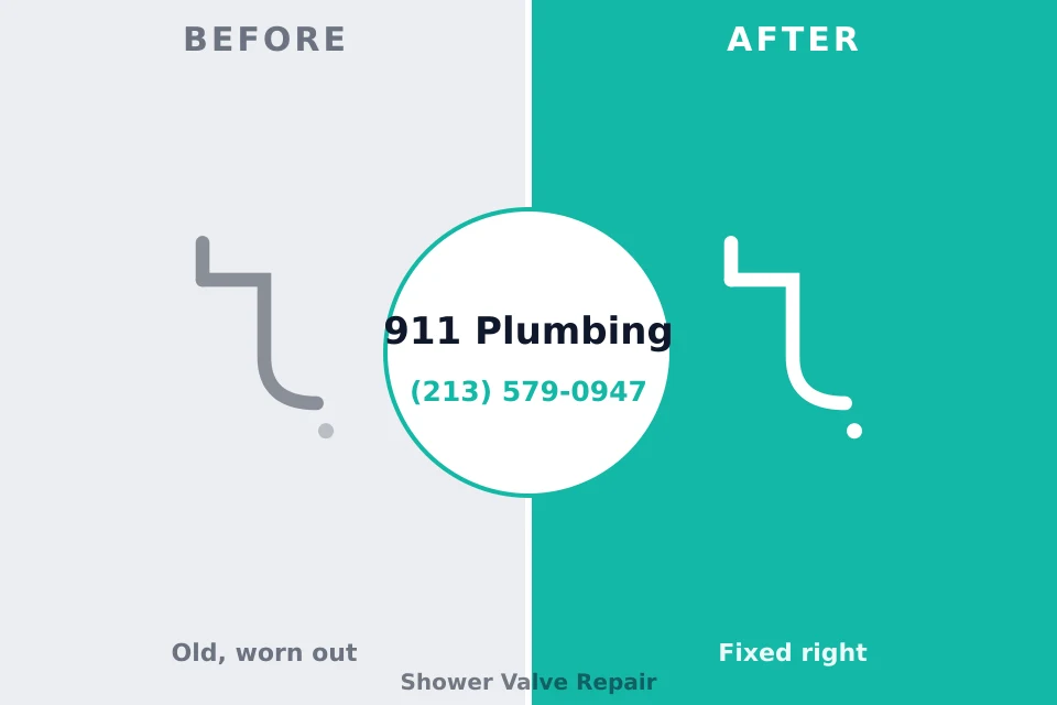 Before and after: plumbing repair Road Runner, TX